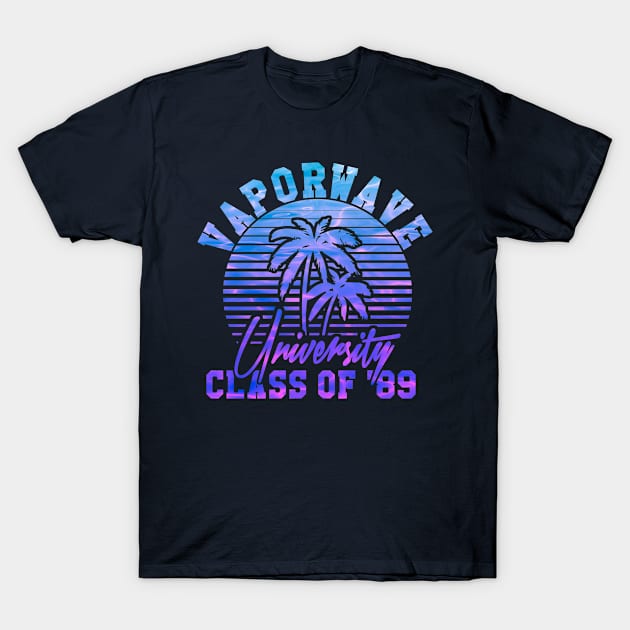 Vaporwave University T-Shirt by Jackapedia